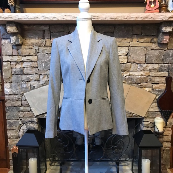 NWOT Kasper Gray Blazer Suit Jacket Size 6 - Picture 2 of 7